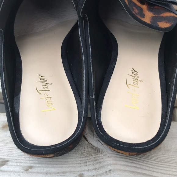 NWOT Lord & Taylor Leopard Print Mules - Picture 9 of 10